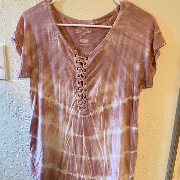 AE lace up soft & sexy tye dye - Picture 2 of 4